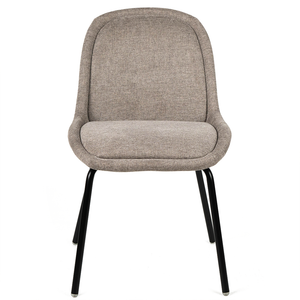 Emmett Fabric Dining Chair in Brown
