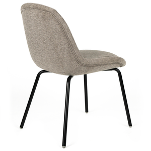 Emmett Fabric Dining Chair in Brown