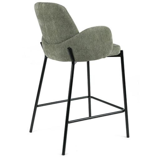 Fraser Fabric Kitchen Bar Stool in Green