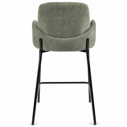 Fraser Fabric Kitchen Bar Stool in Green