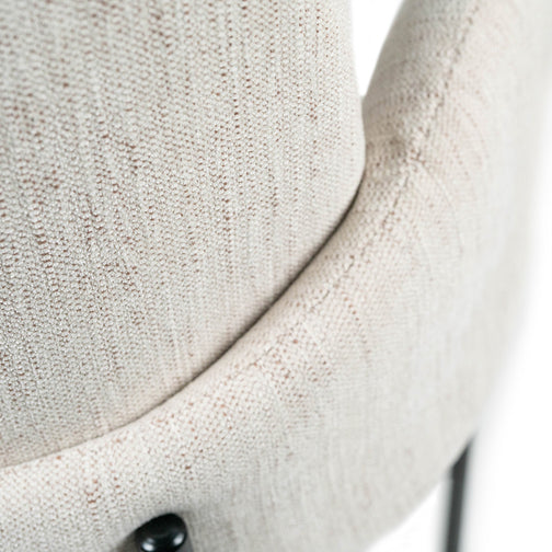 Fraser Fabric Kitchen Bar Stool in Oat
