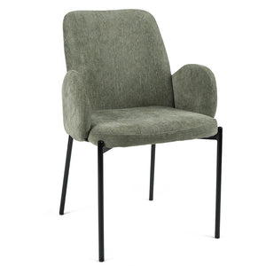 Fraser Fabric Dining Chair in Green