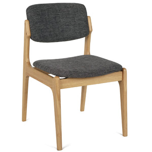 Hayden Fabric Dining Chair in Oak/Charcoal