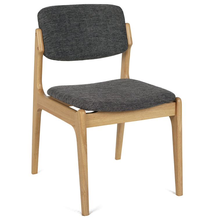 Hayden Fabric Dining Chair in Oak/Charcoal