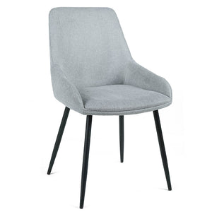 Heidi Fabric Dining Chair in Grey