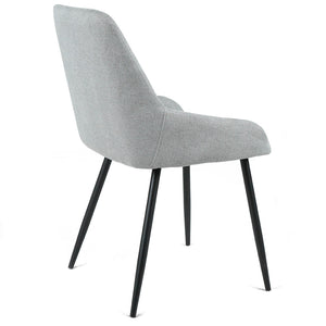 Heidi Fabric Dining Chair in Grey