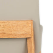 Huxley Leather Dining Chair in Oak/Ivory