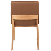 Huxley Fabric Dining Chair in Oak/Tan