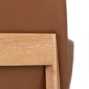 Huxley Fabric Dining Chair in Oak/Tan