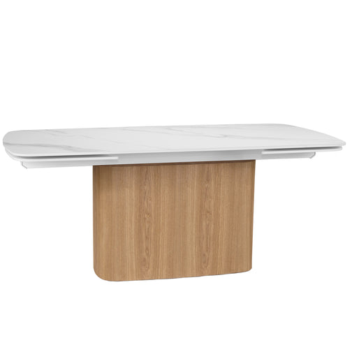Isabella 180-270cm Timber & Stone Extendable Dining Table "Create Your Own"