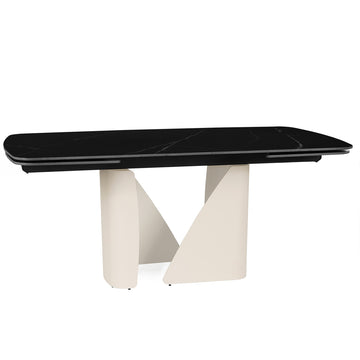 Isabella 180-270cm Steel & Stone Extendable Dining Table "Create Your Own"