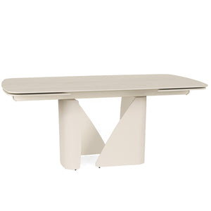 Isabella 180-270cm Steel & Stone Extendable Dining Table "Create Your Own"