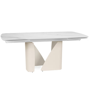 Isabella 180-270cm Steel & Stone Extendable Dining Table "Create Your Own"