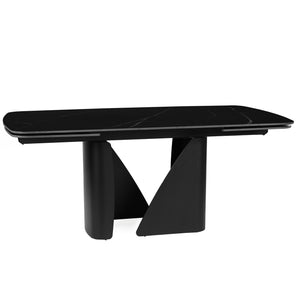 Isabella 180-270cm Steel & Stone Extendable Dining Table "Create Your Own"