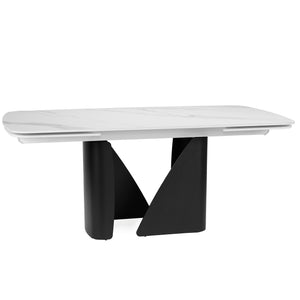 Isabella 180-270cm Steel & Stone Extendable Dining Table "Create Your Own"