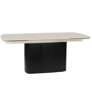 Isabella 180-270cm Timber & Stone Extendable Dining Table "Create Your Own"