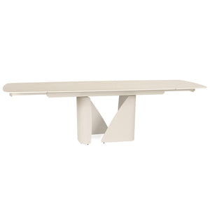 Isabella 180-270cm Steel & Stone Extendable Dining Table "Create Your Own"