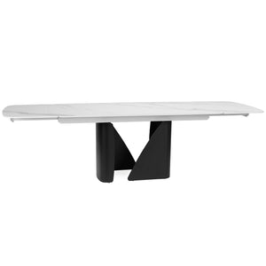 Isabella 180-270cm Steel & Stone Extendable Dining Table "Create Your Own"