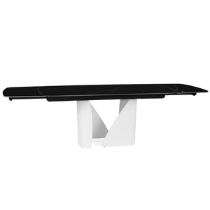 Isabella 180-270cm Steel & Stone Extendable Dining Table "Create Your Own"