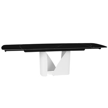 Isabella 180-270cm Steel & Stone Extendable Dining Table "Create Your Own"