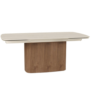 Isabella 180-270cm Timber & Stone Extendable Dining Table "Create Your Own"