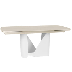 Isabella 180-270cm Steel & Stone Extendable Dining Table "Create Your Own"