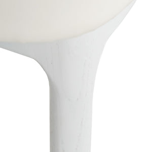 Jace Leatherette Kitchen Bar Stool in White/White