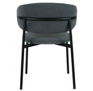 Jude Velvet Dining Chair in Grey