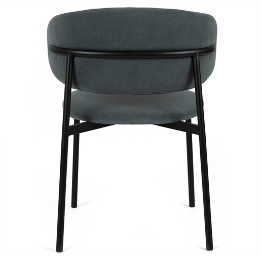 Jude Velvet Dining Chair in Grey