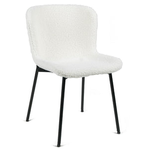 Kira Fabric Dining Chair in White
