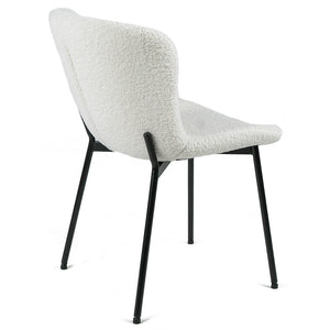 Kira Fabric Dining Chair in White