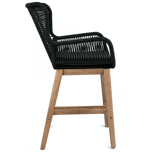 Krew Rope Bar Stool in Black Marc & Main