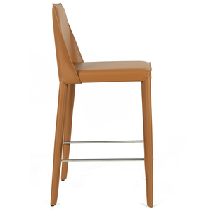 Lilo Leatherette Kitchen Bar Stool in Tan