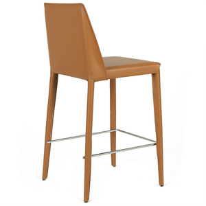 Lilo Leatherette Kitchen Bar Stool in Tan
