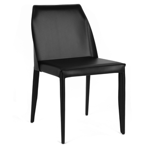 Lilo Leatherette Dining Chair in Black