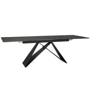 Luna 180-240cm Extendable Dining Table in Shadow Grey
