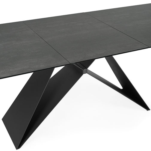 Luna 180-240cm Extendable Dining Table in Shadow Grey