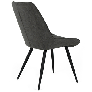 Manfred Fabric Dining Chair in Dark Grey