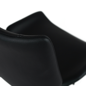 Mario Leatherette Kitchen Bar Stool in Black