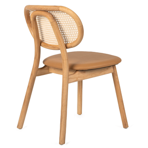 Marley Leatherette Dining Chair in Tan