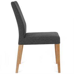 Maya Fabric Dining Chair in Natural/Dark Grey