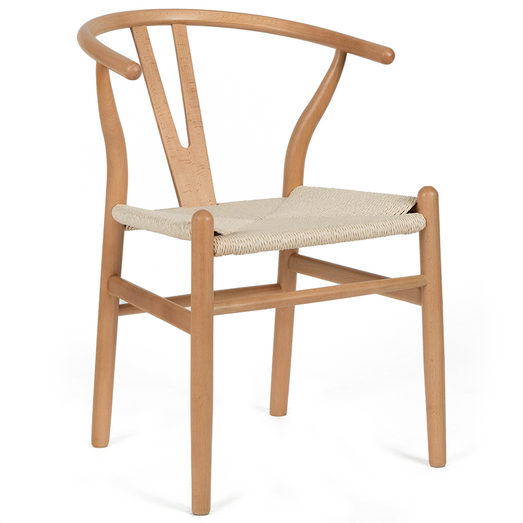 Millard Wishbone Dining Chair in Natural