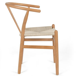 Millard Wishbone Dining Chair in Natural