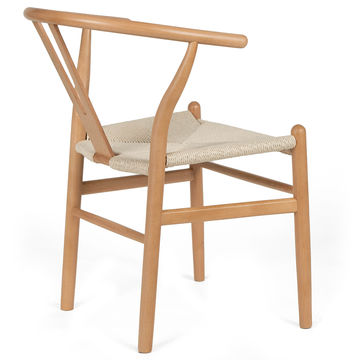 Millard Wishbone Dining Chair in Natural