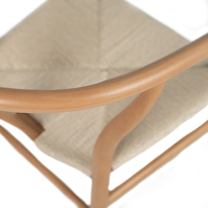 Millard Wishbone Dining Chair in Natural