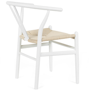Millard Wishbone Dining Chair in White