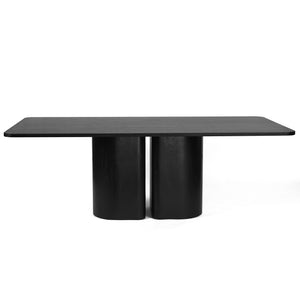 Duke 220cm Dining Table in Black