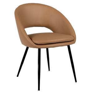 Otis Leatherette Dining Chair in Cappuccino