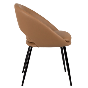 Otis Leatherette Dining Chair in Cappuccino