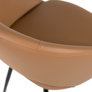 Otis Leatherette Dining Chair in Cappuccino